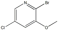 2-Bromo-5-chloro-3-methoxypyridine Struktur