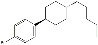 4-(trans-4-pentylcyclohexyl)bromobenzene Struktur