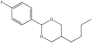 5-Butyl-2-(4-fluorophenyl)-1,3-dioxane Struktur