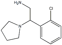 1-[2-Amino-1-(2-chloro-phenyl)-ethyl]-pyrrolidine- Struktur