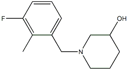 1-(3-fluoro-2-methylbenzyl)piperidin-3-ol Struktur