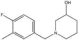 1-(4-fluoro-3-methylbenzyl)piperidin-3-ol Struktur