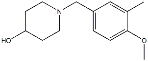 1-(4-methoxy-3-methylbenzyl)piperidin-4-ol Struktur