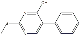 2-(methylsulfanyl)-5-phenylpyrimidin-4-ol Struktur