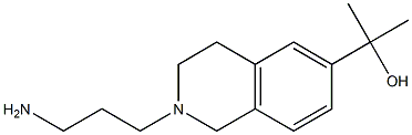 2-[2-(3-aminopropyl)-1,2,3,4-tetrahydroisoquinolin-6-yl]propan-2-ol Struktur