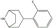 3-(2-fluorophenyl)-8-azabicyclo[3.2.1]octane Struktur