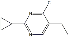 4-chloro-2-cyclopropyl-5-ethylpyrimidine Struktur