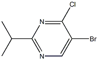 5-bromo-4-chloro-2-(1-methylethyl)pyrimidine Struktur