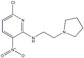 6-chloro-3-nitro-N-(2-pyrrolidin-1-ylethyl)pyridin-2-amine Struktur