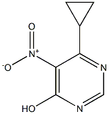 6-cyclopropyl-5-nitropyrimidin-4-ol Struktur