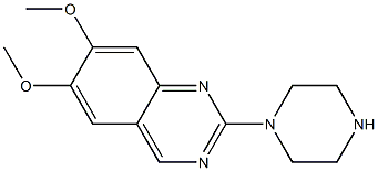 6,7-Dimethoxy-2-(1-piperazinyl)-Quinazoline Struktur