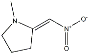 N-Methyl-2-nitrometylenepyrrolidine Struktur