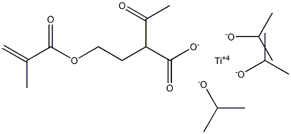 TITANIUM METHACRYLOXYETHYLACETOACETATE TRIISOPROPOXIDE: 88% IN ISOPROPANOL Struktur