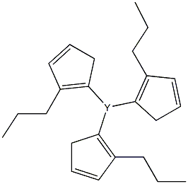 TRIS(N-PROPYLCYCLOPENTADIENYL)YTTRIUM: 99.9% (REO) Struktur