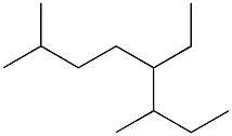 2,6-dimethyl-5-ethyloctane Struktur