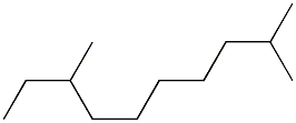 2,8-dimethyldecane Struktur