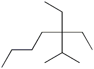 2-methyl-3,3-diethylheptane Struktur