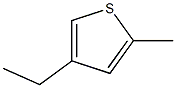 2-methyl-4-ethyl thiophene Struktur