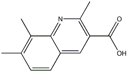 7,8-DIMETHYLQUINALDINE-3-CARBOXYLIC ACID Struktur