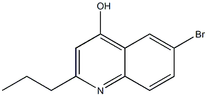 6-BROMO-2-PROPYL-QUINOLIN-4-OL Struktur