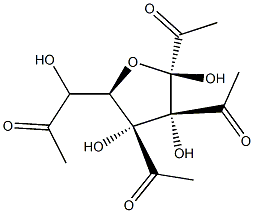 1,2,3-5-TETRACETYL-B-D-RIBOFURANOSE Struktur