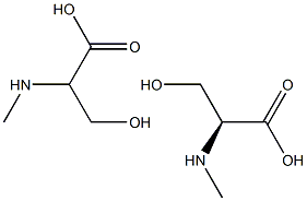 3-HYDROXY 2-METHYLAMINOPROPANOIC ACID (N-METHYL SERINE) Struktur