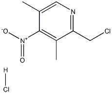 2-CHLOROMETHYL-3,5-DIMETHYL-4-NITRO PYRIDINE HCL Struktur