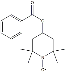 4-BENZOYLOXY-2,2,6,6-TETRAMETHYLPIPERIDINOOXY Struktur