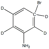 5-BROMOANILINE-2,3,5,6-D4 Struktur