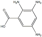 2,3,5-triaminobenzoic acid Struktur