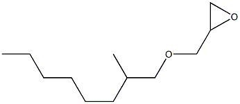 2-methyloctyl glycidyl ether Struktur