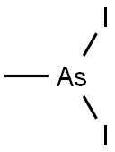 methyldiiodoarsine Struktur