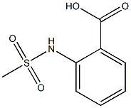 2-(Methylsulfonamido)benzoic Acid Struktur