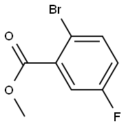 2-BROMO-5-FLUOROBENZOIC ACID METHYL ESTER Struktur