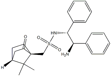 N-[(1S,4R)-10-CAMPHORSULPHONYL]-(1R, 2R)-1, 2-DIPHENYLETHYLENEDIAMINE Struktur