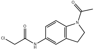 N-(1-ACETYL-2,3-DIHYDRO-1H-INDOL-5-YL)-2-CHLOROACETAMIDE Struktur