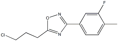 5-(3-CHLOROPROPYL)-3-(3-FLUORO-4-METHYLPHENYL)-1,2,4-OXADIAZOLE Struktur