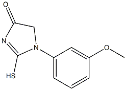 2-MERCAPTO-1-(3-METHOXYPHENYL)-1,5-DIHYDRO-4H-IMIDAZOL-4-ONE Struktur