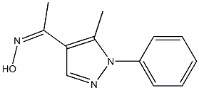 1-(5-METHYL-1-PHENYL-1H-PYRAZOL-4-YL)ETHANONE OXIME Struktur