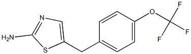 5-[4-(TRIFLUOROMETHOXY)BENZYL]-1,3-THIAZOL-2-AMINE Struktur