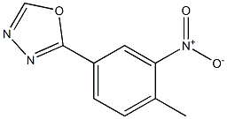 2-(4-METHYL-3-NITROPHENYL)-1,3,4-OXADIAZOLE Struktur