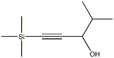 1-ISOPROPYL-3-(1,1,1-TRIMETHYLSILYL)-2-PROPYN-1-OL 97% Struktur