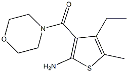 4-ETHYL-5-METHYL-3-(MORPHOLIN-4-YLCARBONYL)THIEN-2-YLAMINE Struktur