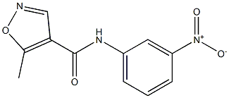 5-METHYL-N-(3-NITROPHENYL)ISOXAZOLE-4-CARBOXAMIDE Struktur