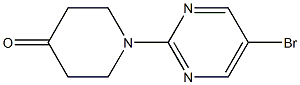 1-(5-BROMOPYRIMIDIN-2-YL)-4-PIPERIDINONE, 95+% Struktur