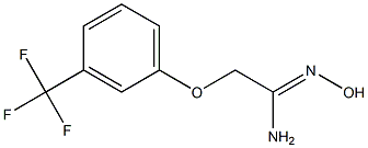 2-[3-(TRIFLUOROMETHYL)PHENOXY]ACETAMIDOXIME Struktur