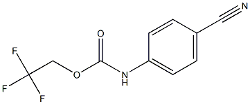 2,2,2-TRIFLUOROETHYL 4-CYANOPHENYLCARBAMATE Struktur