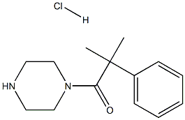 1-(2-METHYL-2-PHENYLPROPANOYL)PIPERAZINE HYDROCHLORIDE Struktur