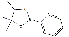 2-METHYL-6-(4,4,5-TRIMETHYL-[1,3,2]DIOXABOROLAN-2-YL)-PYRIDINE Struktur