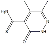 5,6-DIMETHYL-3-OXO-2,3-DIHYDROPYRIDAZINE-4-CARBOTHIOAMIDE Struktur